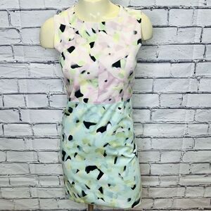 Milly of New York Womens Multicolor Eloise Mint Sorbet Shift Mini Dress Size 0